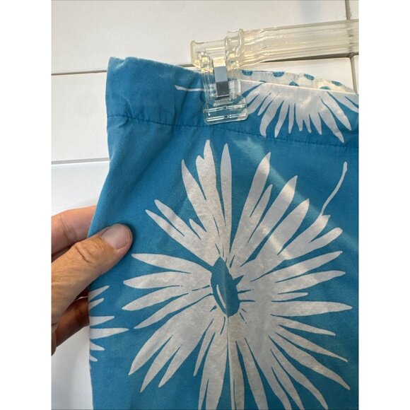 VTG Y2K SM Juicy Couture Wide Leg Pajama Bottoms Lounge Pants Turquoise Floral - Picture 6 of 12